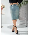Юбка джинсовая женская Classic W376A - фото 8