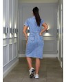 Сарафан джинсовый женский Classic W329A - фото 6