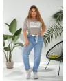 Джинсы женские MOM W1-005A - фото 2