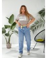 Джинсы женские MOM W1-012A - фото 9
