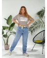 Джинсы женские MOM W1-012A - фото 8