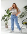 Джинсы женские MOM W1-010A - фото 5