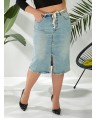 Юбка джинсовая женская Classic W395A - фото 7
