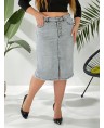 Юбка джинсовая женская Classic W394A - фото 7 Юбка джинсовая женская Classic W394A - фото 7