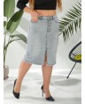 Юбка джинсовая женская Classic W394A - фото 5 Юбка джинсовая женская Classic W394A - фото 5