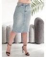 Юбка джинсовая женская Classic W393A - фото 8