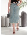 Юбка джинсовая женская Classic W381A - фото 11 Юбка джинсовая женская Classic W381A - фото 11