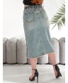 Юбка джинсовая женская Classic W381A - фото 5 Юбка джинсовая женская Classic W381A - фото 5