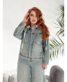Куртка джинсова жіноча Classic W387A - фото 4