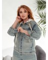 Куртка джинсова жіноча Classic W387A - фото 8