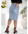 Юбка джинсовая женская Classic W389A - фото 5 Юбка джинсовая женская Classic W389A - фото 5