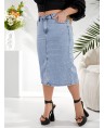 Юбка джинсовая женская Classic W419A - фото 5