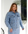 Куртка джинсова жіноча Classic W374A - фото 3 Куртка джинсова жіноча Classic W374A - фото 3