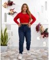 Джинсы женские MOM W518A - фото 2