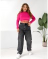 Джинсы женские Baggy W1-032A - фото 2