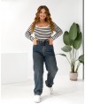 Джинсы женские Baggy W1-029A - фото 7