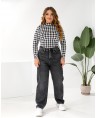 Джинсы женские Baggy W1-031A
