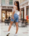 Капри джинсовые женские Boyfriend W1698A - фото 2