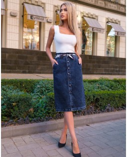 Юбка джинсовая женская Classic W1766B