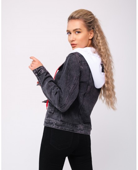 Джинсовая женская куртка W1623A
