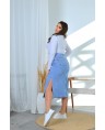 Юбка джинсовая женская Classic W0108A - фото 2