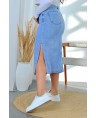 Юбка джинсовая женская Classic W0108A - фото 5