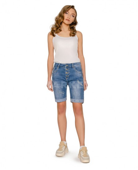 Капри джинсовые женские Boyfriend W1553A